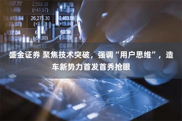 盛金证券 聚焦技术突破，强调“用户思维”，造车新势力首发首秀抢眼