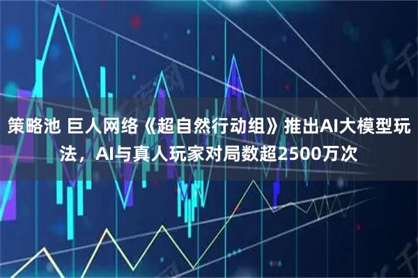策略池 巨人网络《超自然行动组》推出AI大模型玩法，AI与真人玩家对局数超2500万次