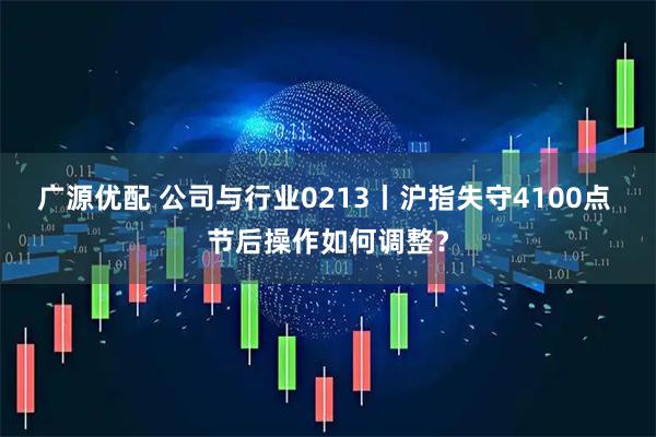 广源优配 公司与行业0213丨沪指失守4100点 节后操作如何调整?