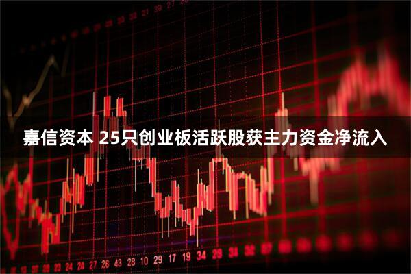 嘉信资本 25只创业板活跃股获主力资金净流入
