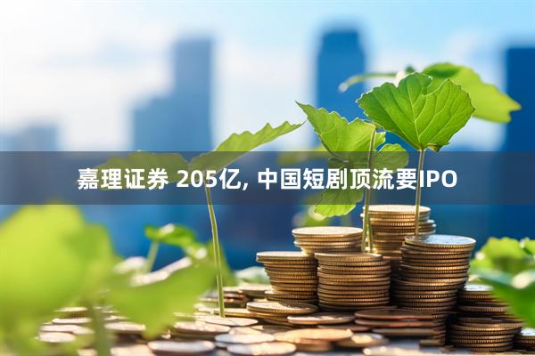 嘉理证券 205亿, 中国短剧顶流要IPO